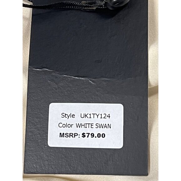 DKNY Women Blouse Top Size Medium M Cream Layer Long Batwing Sleeves Scoop New - Picture 8 of 9